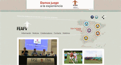 Desktop Screenshot of futbolistasfeafv.com