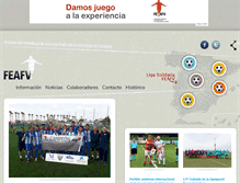 Tablet Screenshot of futbolistasfeafv.com